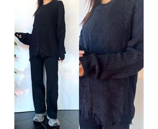 Свитер женский TB111 black р.one size "i8denim Women" недорого оптом от прямого поставщика Фотография Свитер женский TB111 black р.one size "i8denim Women" недорого оптом от прямого поставщика