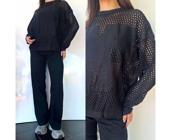 Свитер женский TB113 black р.one size "i8denim Women" недорого оптом от прямого поставщика Фотография Свитер женский TB113 black р.one size "i8denim Women" недорого оптом от прямого поставщика