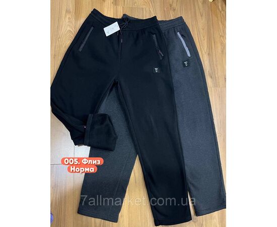 Спортивні штани чоловічі, прямі/на флісі розміри XL-5XL (3кв)"STELLA" недорого від прямого постачальника, зображення 2