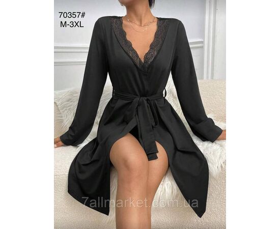 Халат женский молодёжный размер M-3XL "FLOWER" недорого от прямого поставщика Фотография Халат женский молодёжный размер M-3XL "FLOWER" недорого от прямого поставщика