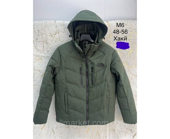 Куртка чоловіча зимова з капюшоном Норт Фейс розміри 48-56 (4цв) "NEW NOCE" купити недорого від прямого постачальника, зображення 3