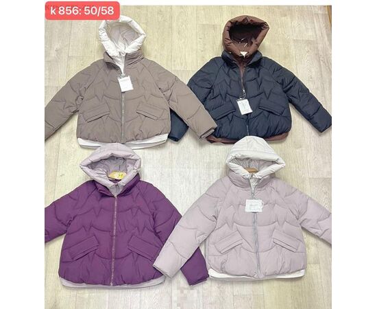 Куртка женская зимняя K856 grey р.50-58 "Dorimodes" недорого оптом от прямого поставщика Фотография Куртка женская зимняя K856 grey р.50-58 "Dorimodes" недорого оптом от прямого поставщика
