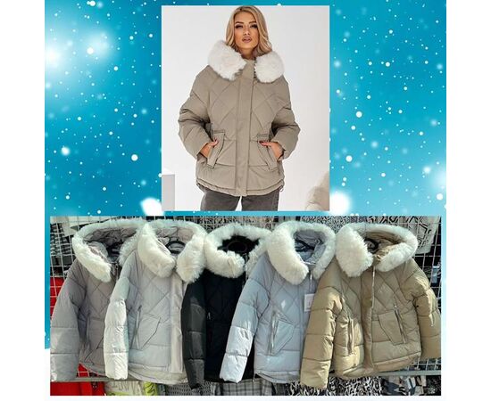 Куртка женская зимняя KM8330 beige р.M-XL "Dorimodes" недорого оптом от прямого поставщика Фотография Куртка женская зимняя KM8330 beige р.M-XL "Dorimodes" недорого оптом от прямого поставщика