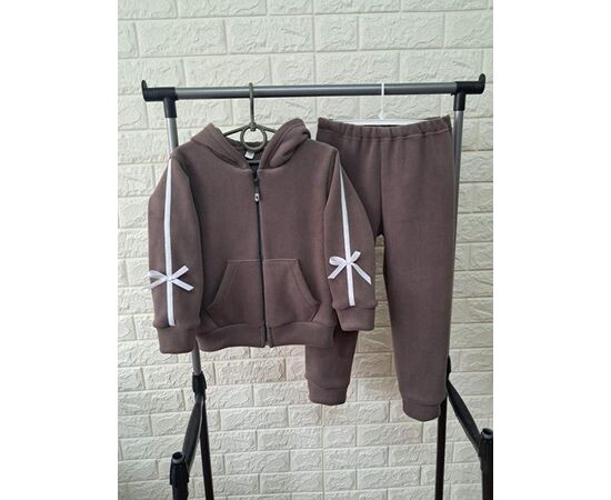 Костюм дитячий спортивний теплий на дівчинку PR509 brown р.5-8 "Proschenko" недорого оптом від прямого постачальника Костюм дитячий спортивний теплий на дівчинку PR509 brown р.5-8 "Proschenko" недорого оптом від прямого постачальника