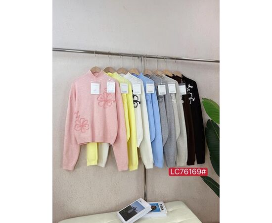 Светр жіночий 76169 mix р.46-48 "FLORA" недорого оптом від прямого постачальника Светр жіночий 76169 mix р.46-48 "FLORA" недорого оптом від прямого постачальника