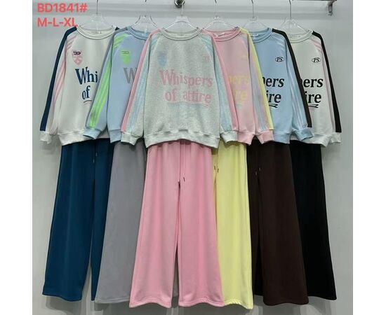 Костюм жіночий теплий BD1841 pink-yellow р.M-XL "FLORA" недорого оптом від прямого постачальника Костюм жіночий теплий BD1841 pink-yellow р.M-XL "FLORA" недорого оптом від прямого постачальника