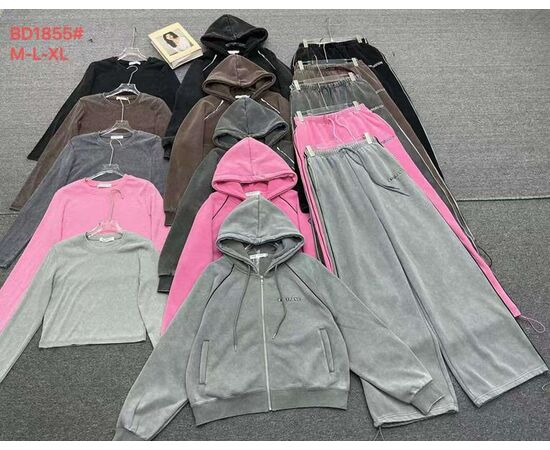 Костюм жіночий теплий BD1856 d.grey р.M-XL "FLORA" недорого оптом від прямого постачальника Костюм жіночий теплий BD1856 d.grey р.M-XL "FLORA" недорого оптом від прямого постачальника