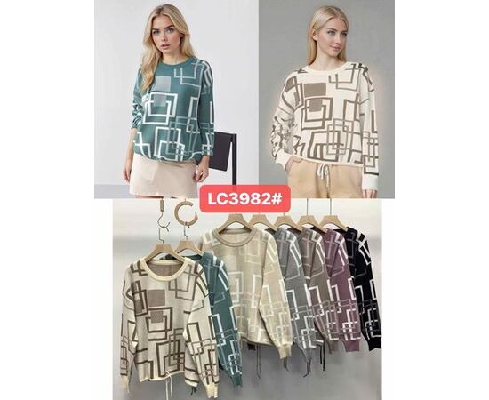 Свитер женский LS3982 mix р.46-48 "FLORA" недорого оптом от прямого поставщика Фотография Свитер женский LS3982 mix р.46-48 "FLORA" недорого оптом от прямого поставщика