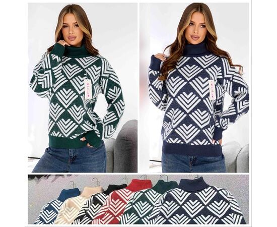 Свитер женский SH193 mix р.50 "FLORA" недорого оптом от прямого поставщика Фотография Свитер женский SH193 mix р.50 "FLORA" недорого оптом от прямого поставщика