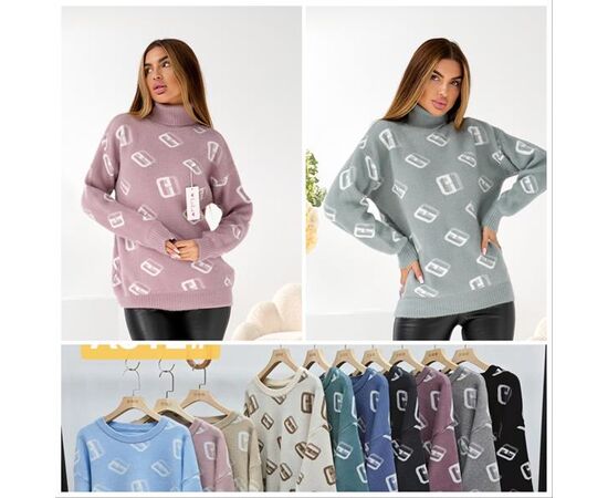 Свитер женский SH197 mix р.48-50 "FLORA" недорого оптом от прямого поставщика Фотография Свитер женский SH197 mix р.48-50 "FLORA" недорого оптом от прямого поставщика