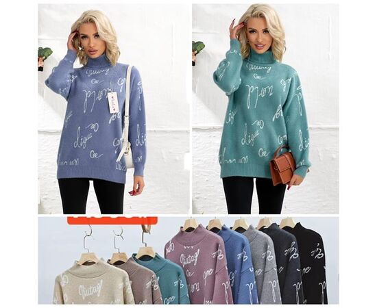 Свитер женский SH198 mix р.48-50 "FLORA" недорого оптом от прямого поставщика Фотография Свитер женский SH198 mix р.48-50 "FLORA" недорого оптом от прямого поставщика