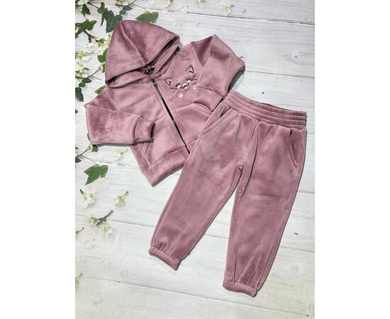 Костюм детский спортивный тёплый на девочку 1058 powder р.92-116 "Marimaks" недорого оптом от прямого поставщика Фотография Костюм детский спортивный тёплый на девочку 1058 powder р.92-116 "Marimaks" недорого оптом от прямого поставщика