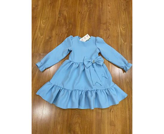 Платье детское утеплённое на девочку 149 l.blue р.110-134 "Marimaks" недорого оптом от прямого поставщика Фотография Платье детское утеплённое на девочку 149 l.blue р.110-134 "Marimaks" недорого оптом от прямого поставщика