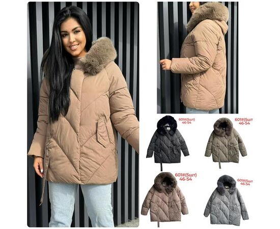 Куртка женская зимняя 601 beige р.46-54 "Katty" недорого оптом от прямого поставщика Фотография Куртка женская зимняя 601 beige р.46-54 "Katty" недорого оптом от прямого поставщика