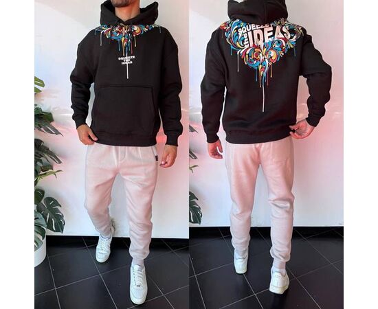 Худи мужской 2292 black р.S-XL "i8denim" недорого оптом от прямого поставщика Фотография Худи мужской 2292 black р.S-XL "i8denim" недорого оптом от прямого поставщика