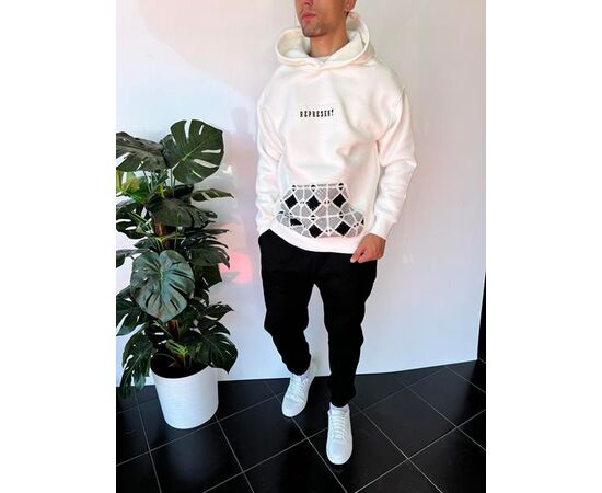 Худи мужской 2317 white р.S-XL "i8denim" недорого оптом от прямого поставщика Фотография Худи мужской 2317 white р.S-XL "i8denim" недорого оптом от прямого поставщика