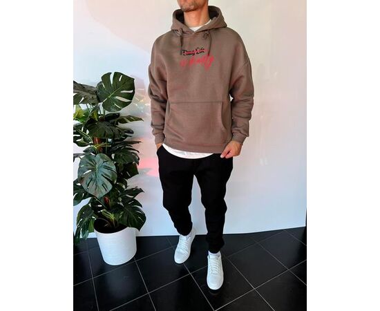 Худи мужской 2318 brown р.S-XL "i8denim" недорого оптом от прямого поставщика Фотография Худи мужской 2318 brown р.S-XL "i8denim" недорого оптом от прямого поставщика