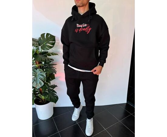 Худи мужской 2319 black р.S-XL "i8denim" недорого оптом от прямого поставщика Фотография Худи мужской 2319 black р.S-XL "i8denim" недорого оптом от прямого поставщика