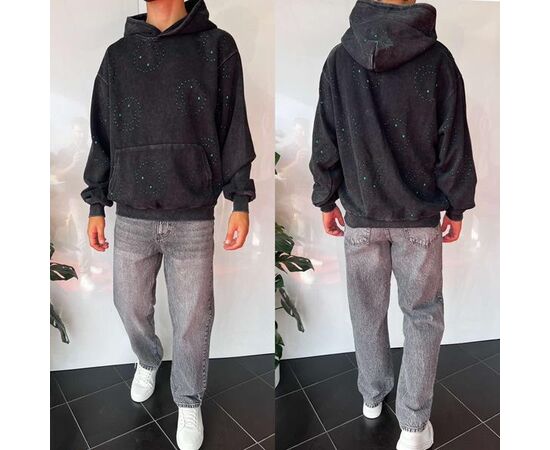 Худи мужской 2365 black р.S-XL "i8denim" недорого оптом от прямого поставщика Фотография Худи мужской 2365 black р.S-XL "i8denim" недорого оптом от прямого поставщика