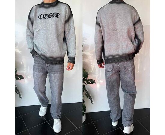 Свитер мужской 2380 grey р.S-XL "i8denim" недорого оптом от прямого поставщика Фотография Свитер мужской 2380 grey р.S-XL "i8denim" недорого оптом от прямого поставщика