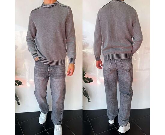 Свитер мужской 2383 grey р.S-XL "i8denim" недорого оптом от прямого поставщика Фотография Свитер мужской 2383 grey р.S-XL "i8denim" недорого оптом от прямого поставщика