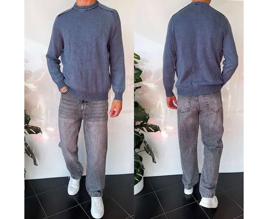 Свитер мужской 2384 l.blue р.S-XL "i8denim" недорого оптом от прямого поставщика Фотография Свитер мужской 2384 l.blue р.S-XL "i8denim" недорого оптом от прямого поставщика