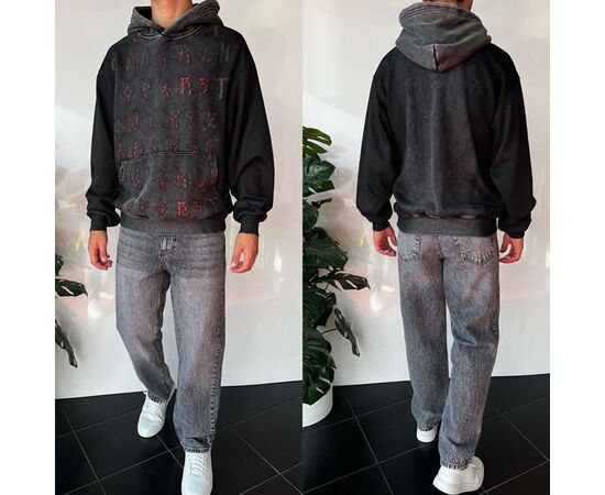 Худи мужской 2388 grey р.S-XL "i8denim" недорого оптом от прямого поставщика Фотография Худи мужской 2388 grey р.S-XL "i8denim" недорого оптом от прямого поставщика