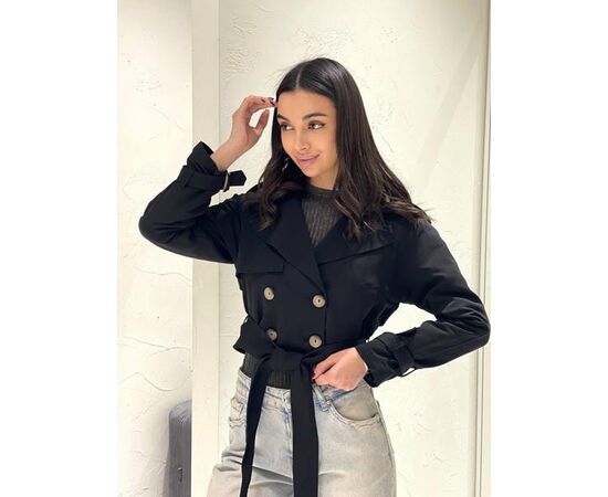 Куртка женская демисезонная TB127 black р.S-L "i8denim Women" недорого оптом от прямого поставщика Фотография Куртка женская демисезонная TB127 black р.S-L "i8denim Women" недорого оптом от прямого поставщика