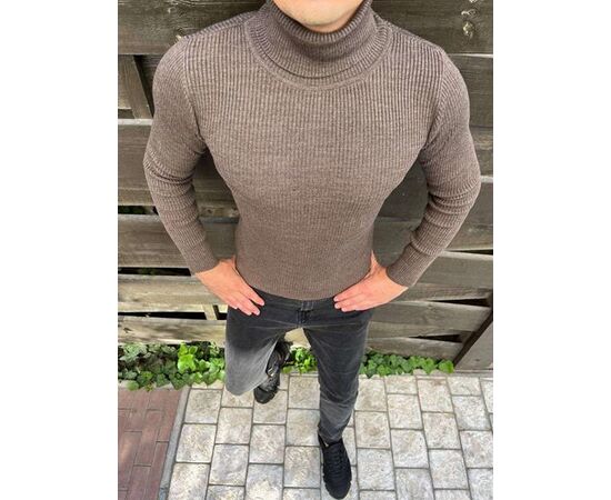 Гольф мужской 56671 brown р.M-2XL "TURHAN" недорого оптом от прямого поставщика Фотография Гольф мужской 56671 brown р.M-2XL "TURHAN" недорого оптом от прямого поставщика