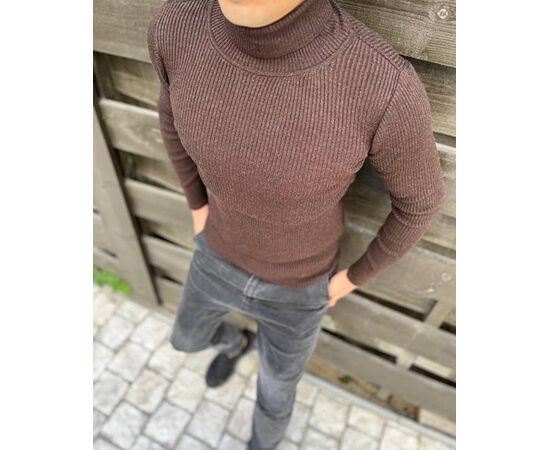 Гольф мужской 56688 brown р.M-2XL "TURHAN" недорого оптом от прямого поставщика Фотография Гольф мужской 56688 brown р.M-2XL "TURHAN" недорого оптом от прямого поставщика