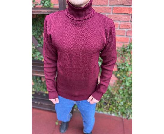 Свитер мужской 56703 wine р.L-2XL "TURHAN" недорого оптом от прямого поставщика Фотография Свитер мужской 56703 wine р.L-2XL "TURHAN" недорого оптом от прямого поставщика