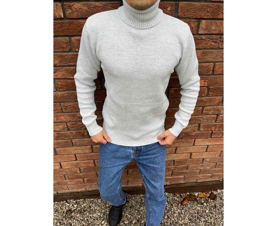 Светр чоловічий 56705 l.grey р.L-2XL "TURHAN" недорого оптом від прямого постачальника Светр чоловічий 56705 l.grey р.L-2XL "TURHAN" недорого оптом від прямого постачальника