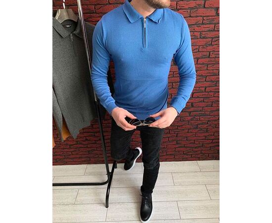 Светр чоловічий 56713 l.blue р.L-3XL "TURHAN" недорого оптом від прямого постачальника Светр чоловічий 56713 l.blue р.L-3XL "TURHAN" недорого оптом від прямого постачальника