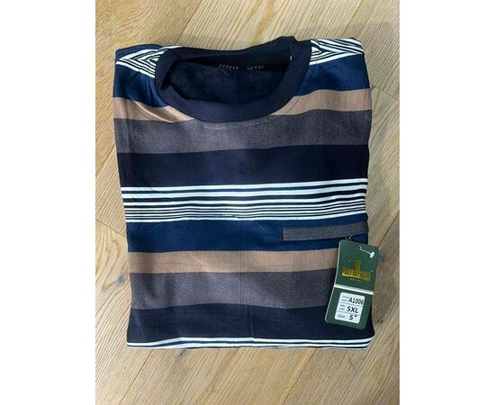 Свитер мужской A1006 navy-beige р.XL-5XL "TURHAN" недорого оптом от прямого поставщика Фотография Свитер мужской A1006 navy-beige р.XL-5XL "TURHAN" недорого оптом от прямого поставщика