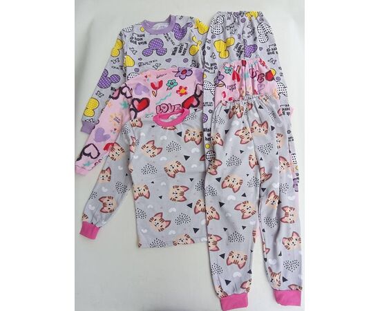 Піжама дитяча тепла на дівчинку B617 pink р.36-40 "Baykush" недорого оптом від прямого постачальника Піжама дитяча тепла на дівчинку B617 pink р.36-40 "Baykush" недорого оптом від прямого постачальника