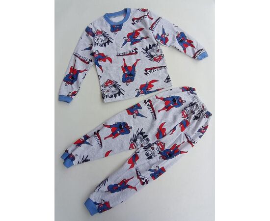 Піжама дитяча тепла на хлопчика B619 grey р.36-40 "Baykush" недорого оптом від прямого постачальника Піжама дитяча тепла на хлопчика B619 grey р.36-40 "Baykush" недорого оптом від прямого постачальника