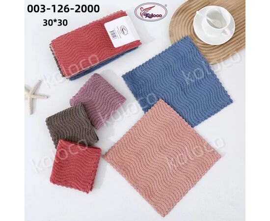 Полотенце 003-126-2000 р.30*30 "Koloco" недорого оптом от прямого поставщика Фотография Полотенце 003-126-2000 р.30*30 "Koloco" недорого оптом от прямого поставщика