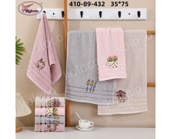 Полотенце 410-89-432 р.35*75 "Koloco" недорого оптом от прямого поставщика Фотография Полотенце 410-89-432 р.35*75 "Koloco" недорого оптом от прямого поставщика
