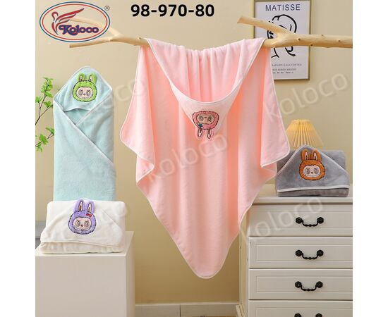 Рушник дитячий на дівчинку 98-970-80 р.110*110 "Koloco" недорого оптом від прямого постачальника Рушник дитячий на дівчинку 98-970-80 р.110*110 "Koloco" недорого оптом від прямого постачальника