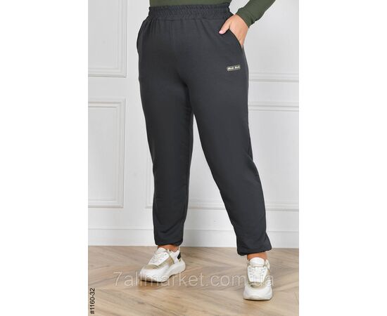 Спортивні штани жіночі турецька двунитка батал 54,56,58,60 (8кв) "NOWEMBER" недорого від прямого постачальника, зображення 4