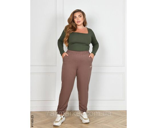 Спортивні штани жіночі турецька двунитка батал 54,56,58,60 (8кв) "NOWEMBER" недорого від прямого постачальника, зображення 7