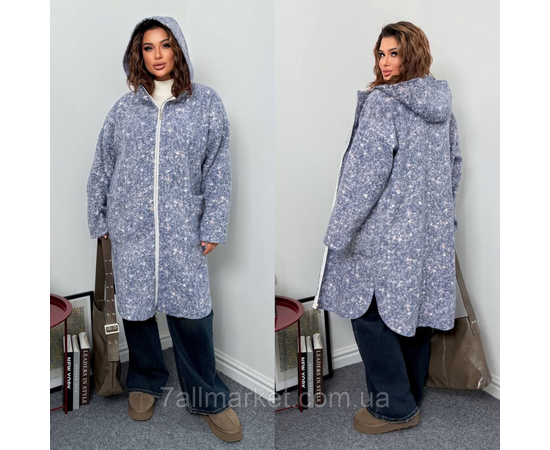 Фотография Кардиган-пальто женский мех барашек на флисе 46-60 "LADA" недорого от прямого поставщика, изображение 3