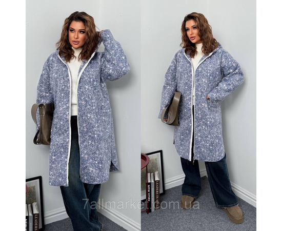 Фотография Кардиган-пальто женский мех барашек на флисе 46-60 "LADA" недорого от прямого поставщика, изображение 4