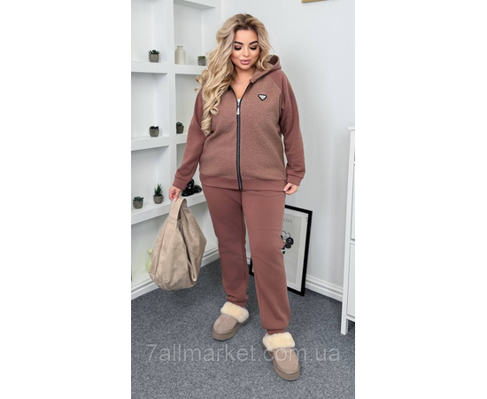 Костюм женский прогулочный на флисе комбинированый (46-60) "LADA" недорого от прямого поставщика Фотография Костюм женский прогулочный на флисе комбинированый (46-60) "LADA" недорого от прямого поставщика