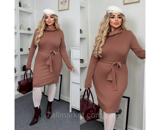 Фотография Платье женское рубчик р-ры 46-60 "LADA" купить недорого от прямого поставщика, изображение 2