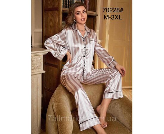 Пижама женская шёлк р-ры M-3XL "FLOWER" купить недорого от прямого поставщик Фотография Пижама женская шёлк р-ры M-3XL "FLOWER" купить недорого от прямого поставщик