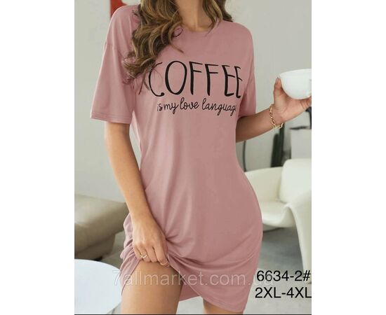 Туніка жіноча молодіжна р-ри 2XL-4XL (3-кв) "FLOWER" купити недорого від прямого постачальника, зображення 3