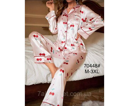 Пижама женская шёлк р-ры M-3XL "FLOWER" купить недорого от прямого поставщик Фотография Пижама женская шёлк р-ры M-3XL "FLOWER" купить недорого от прямого поставщик