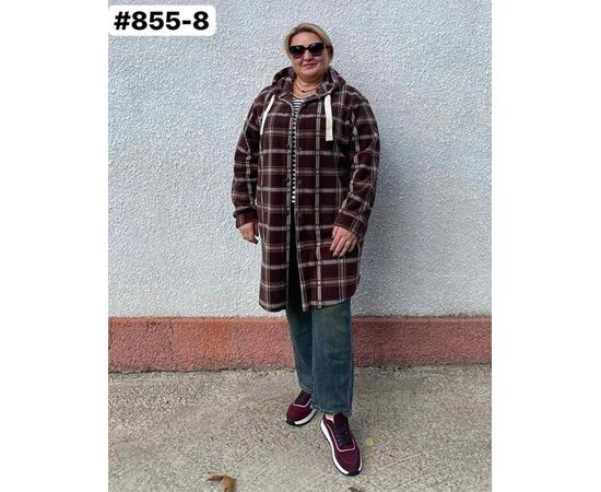 Кардиган женский 855-8 brown р.50-60 "ZLATA" недорого оптом от прямого поставщика Фотография Кардиган женский 855-8 brown р.50-60 "ZLATA" недорого оптом от прямого поставщика