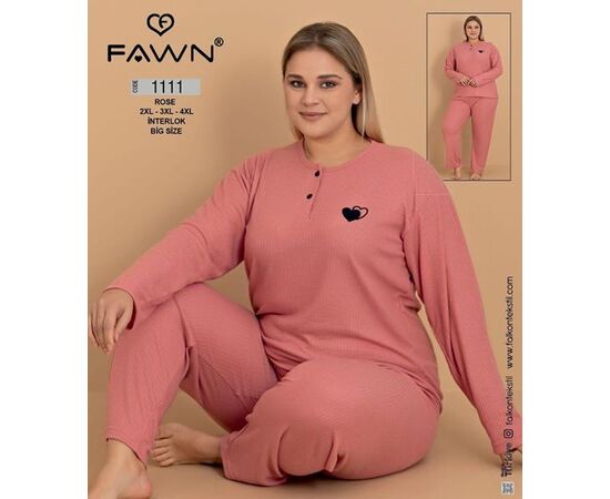 Пижама женская 1111 powder р.52-56 "HOME STYLE" недорого оптом от прямого поставщика Фотография Пижама женская 1111 powder р.52-56 "HOME STYLE" недорого оптом от прямого поставщика